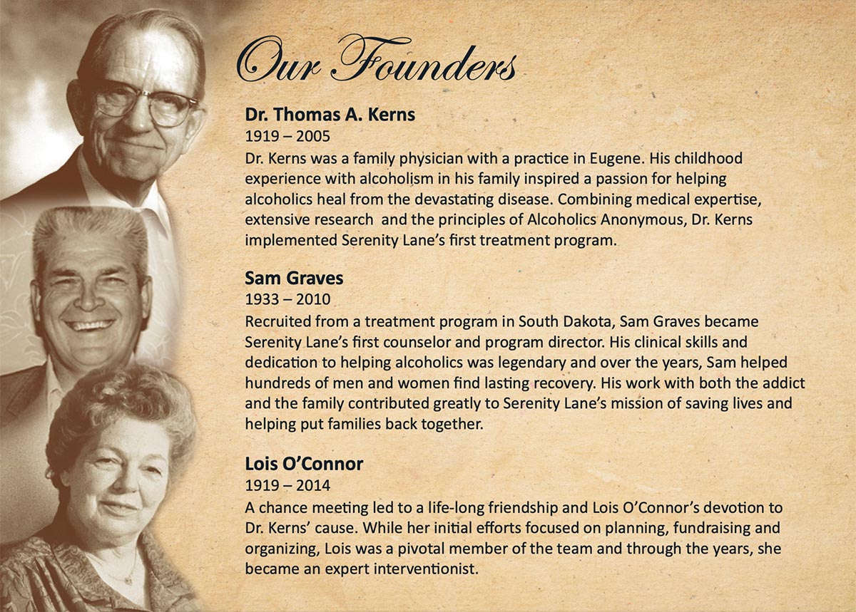 Our Founders - Serenity Lane