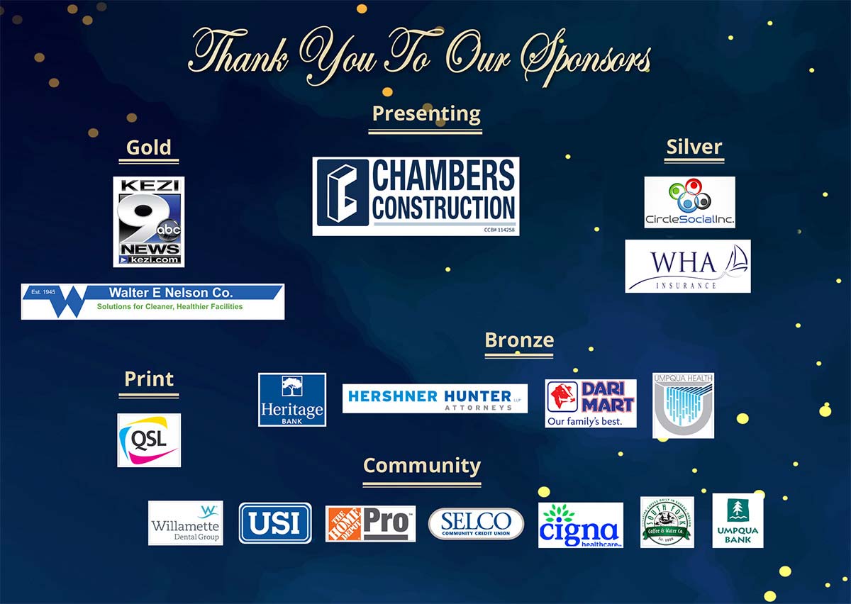 Serenity Lane's 50th Anniversary Gala Event Sponsors