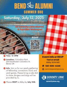 Serenity Lane Bend Alumni Summer BBQ
